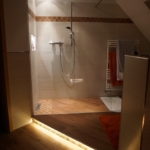 Lichteffekt Dusch-Waschtischbereich